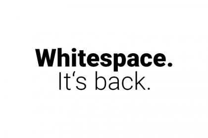Webdesign Trend 2021: Der Whitespace kommt wieder