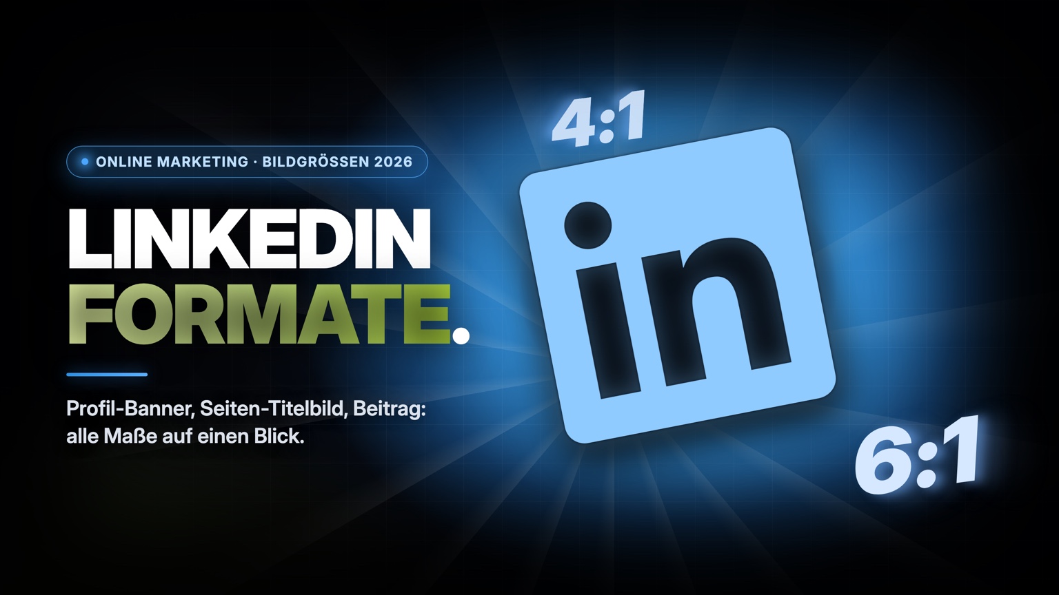 LinkedIn-Bildgrößen 2026 Übersicht aller Bildformate für Profil und Unternehmensseite