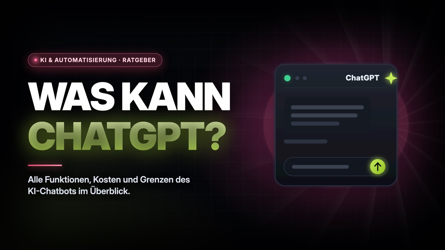 Was kann ChatGPT – Überblick der Funktionen des KI-Chatbots von OpenAI