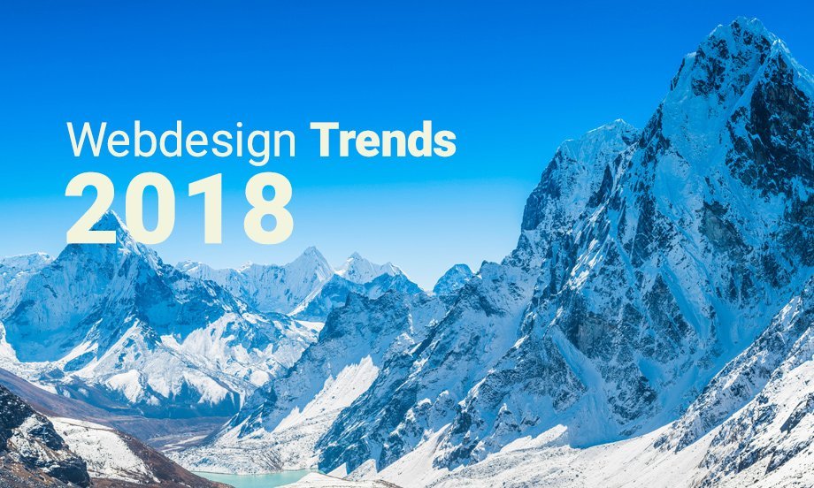  5 Webdesign Trends für 2018