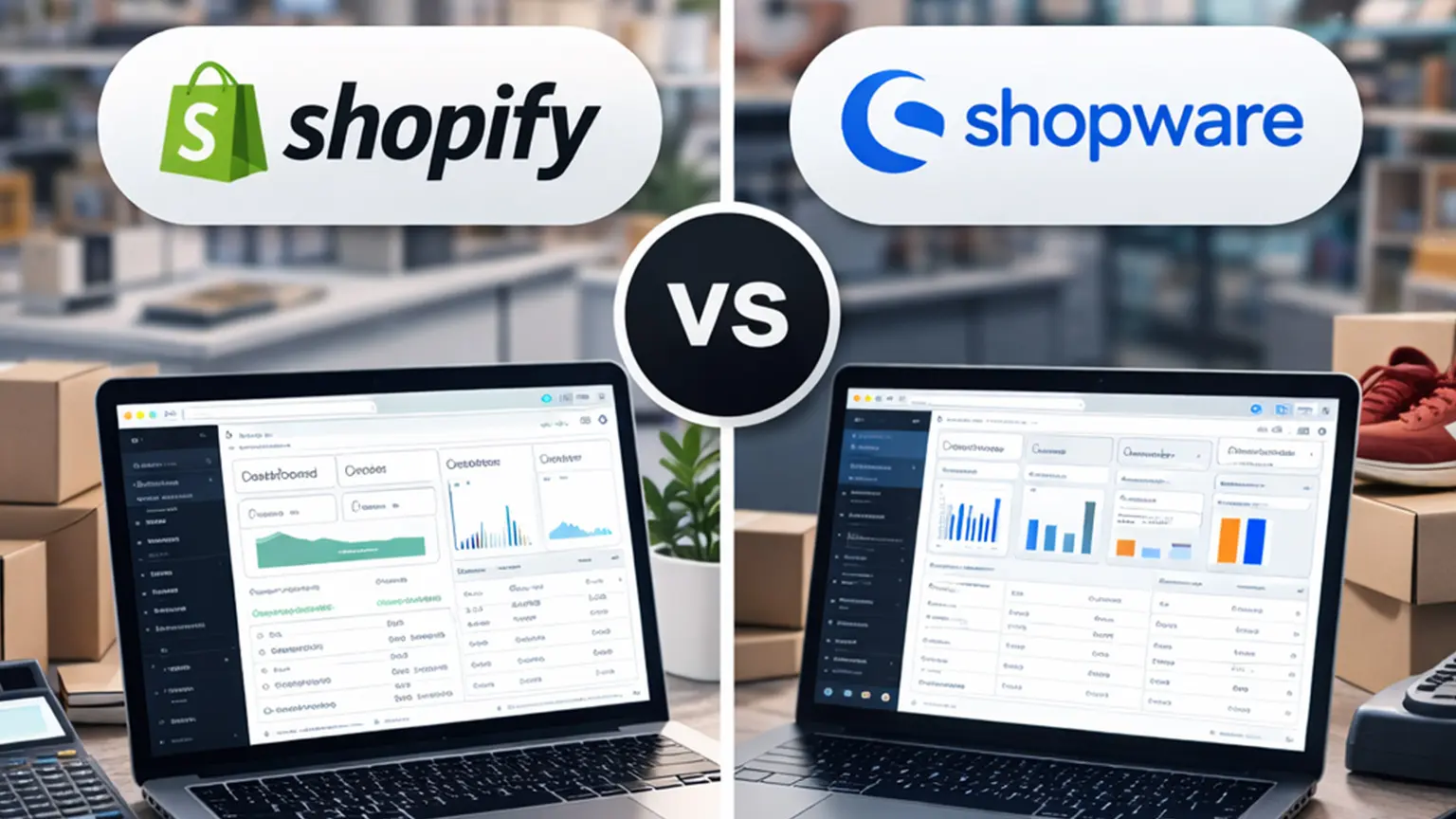 Shopify vs Shopware Vergleich 2026