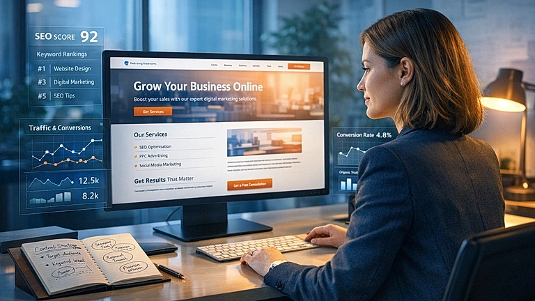 Website Texte schreiben lassen – professionelle Content-Erstellung am Bildschirm